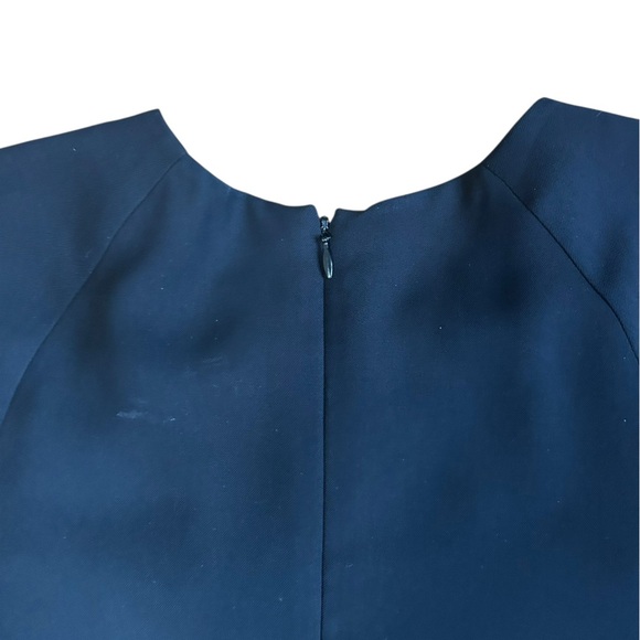 Alexander Wang Black Twist Blouse Round Neck Short Sleeves Designer Size 4 - Picture 8 of 9